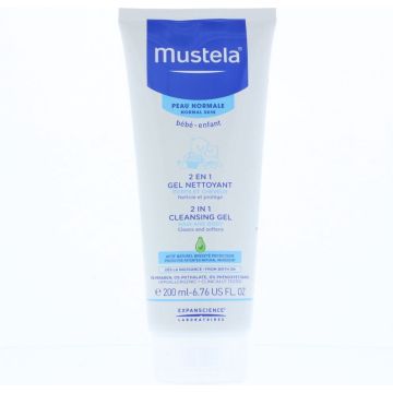 Mustela Bebe 2 In 1 Cleansing Gel (normal Skin) 200 Ml