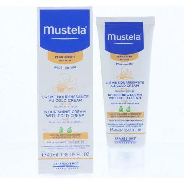 Mustela Bébé-Enfant Nourishing Face Cream with Cold Cream 40ml - Trockene Haut