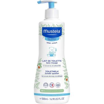 Mustela peau normal Toiletmelk zonder spoelen 500ml