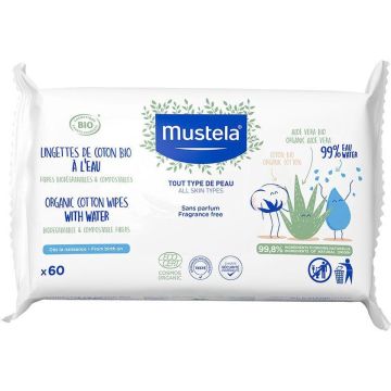 Mustela Doekjes Bébé Bio Lingettes De Coton