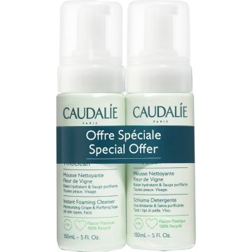 Caudalie Vinoclean Mousse Nettoyante Duo 2x 150ml 300ml