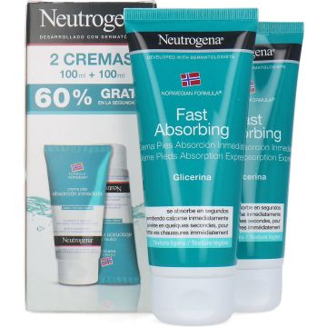 Neutrogena Immediate Absorption Foot Cream - 2 x 100 ml (Spaanse Versie)