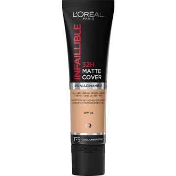 L’Oréal Paris Infaillible 32H Matte Cover Foundation - 175 - Foundation met een volledige dekking en een matte finish - 30 ml