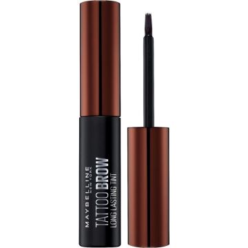 Maybelline New York - Tattoo Brow Peel-Off Gel - 3 Dark Brown - Bruin - Langhoudende Peel-Off Wenkbrauwgel