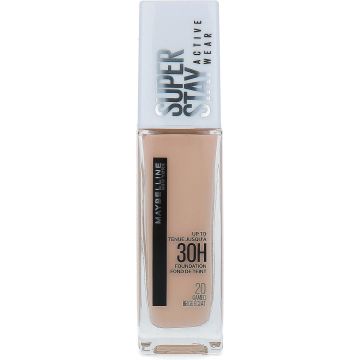 Maybelline SuperStay 30H Active Wear Foundation - 20 Cameo - Foundation - 30ml (voorheen Superstay 24H foundation)