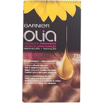 Olia Coloracion Permanente #7.13 Rubio Canela 4 pz