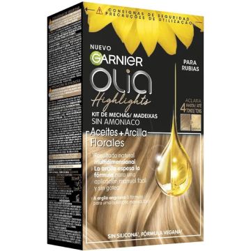 Haarkleur Zonder Ammoniak Garnier Olia Highlights Blond 3 Onderdelen Wieken