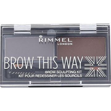 Rimmel London Brow This Way Brow Sculpting Kit - 003 Dark Brown