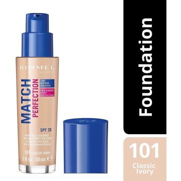 Rimmel Match Perfection Foundation - 101 Classic Ivory