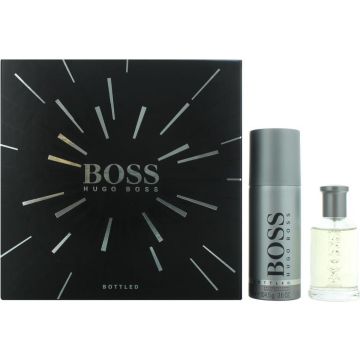 Hugo Boss Bottled Giftset - 50 ml eau de toilette spray + 150 ml deodorant spray - cadeauset voor heren