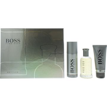 Hugo Boss Bottled geschenkset - 100 ml eau de toilette + 150 ml deodorant spray + 100 ml showergel