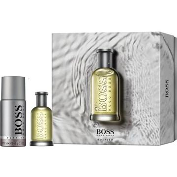 Heren cadeauset: HUGO BOSS Bottled Eau de Toilette 50ml + deodorant spray 150ml