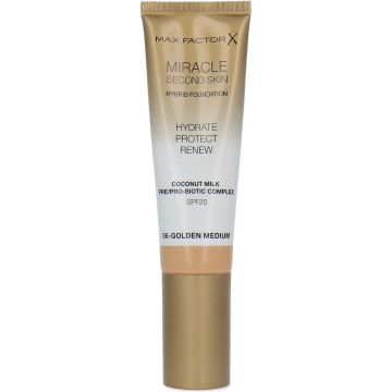 Max Factor Miracle Second Skin Foundation - 06 Golden Medium