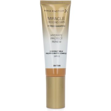 Max Factor Miracle Second Skin Foundation - 09 Tan