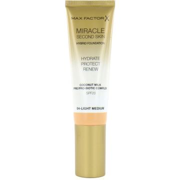 Max Factor Miracle Second Skin Foundation - 04 Light Medium