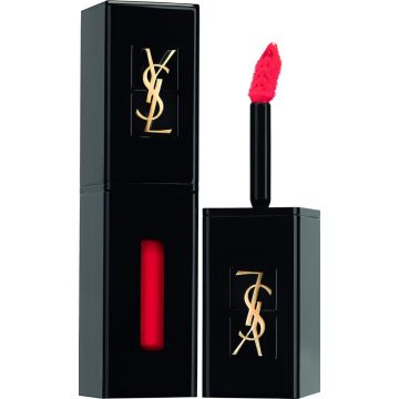 Yves Saint Laurent - Rouge Pur Couture Vinyl Cream Lipstick - Lesklá rtěnka s krémovou texturou 5,5 ml 411 Rhythm Red