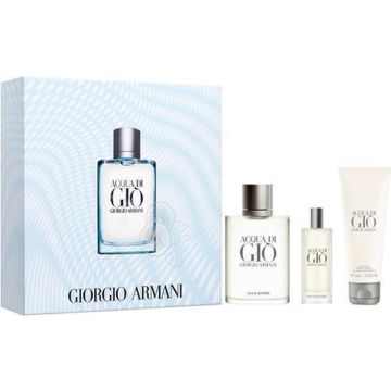 Armani - Acqua di Gio for Men EDT 100 ml + EDT 15 ml + Shower gel 75 ml - Giftset