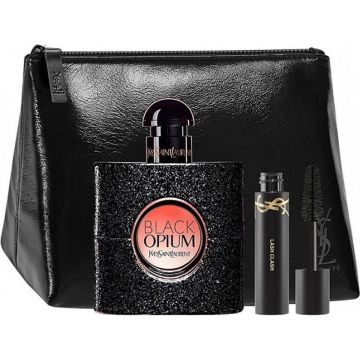 Yves Saint Laurent Black Opium Gift set - Eau de parfum 50 ml - mini mascara - toilettas