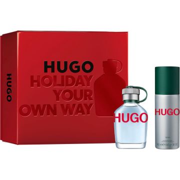 Hugo Gift Set Eau De Toilette (edt) 75 Ml And Deospray 150 Ml 75ml