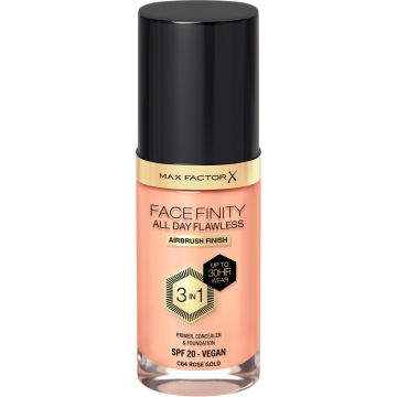 Max Factor Facefinity All Day Flawless Foundation - C64 Rose Gold