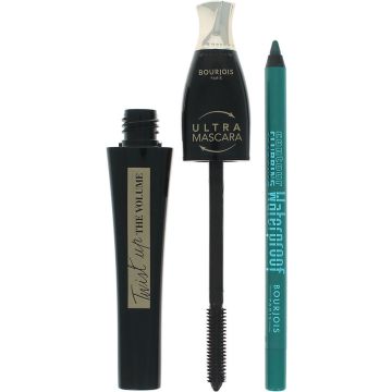 Bourjois Twist Up The Volume Mascara + Contour Clubbing Pencil - Ultra Brown-Loving Green