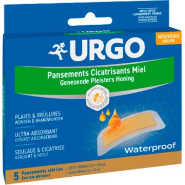 Urgo Genezende Honingpleisters - waterproof - natuurlijke honig - 5 stuks