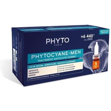 Anti-Hair Loss Ampoulles Phyto Paris Phytocyane Men 12 x 3,5 ml