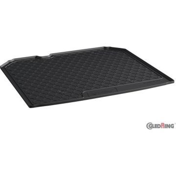 Gledring Rubbasol (Rubber) Kofferbakmat passend voor Audi Q3 2011-2018 (Hoge laadvloer + Bagageruimtepakket incl. net)