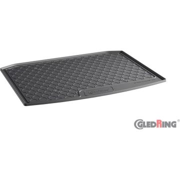 Gledring Rubbasol (Rubber) Kofferbakmat passend voor Skoda Karoq 2WD 7/2017- (Lage laadvloer)