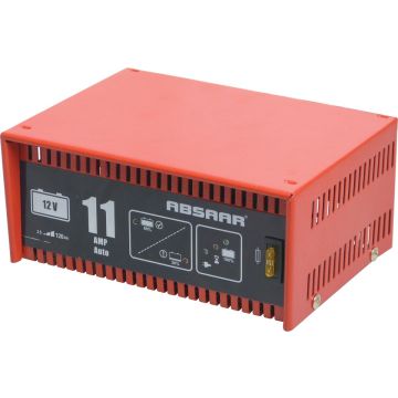 Absaar Acculader 12 Volt 25-120 Ah 11 Ampère Rood