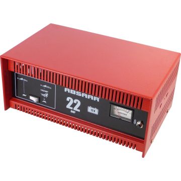 Absaar Acculader + Jumpstarter 12 Volt 30-225 Ah 22 Ampère Rood