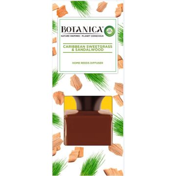 Botanica by Air Wick Luchtverfrisser Reed Diffuser Caribbean Vetiver en Sandelhout 80 ml