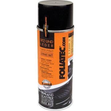 Foliatec Seat &amp; Leather Color Spray - mat zwart 1x400ml