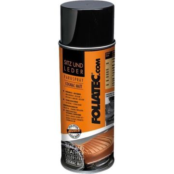 Foliatec Seat &amp; Leather Color Spray - mat cognac 1x400ml