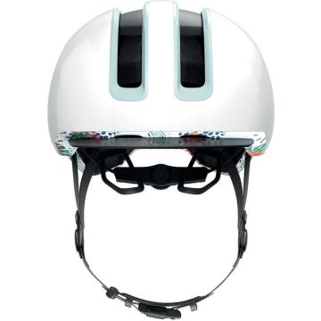 Abus Hud-Y - Fietshelm Flower White M (54 - 58 cm)