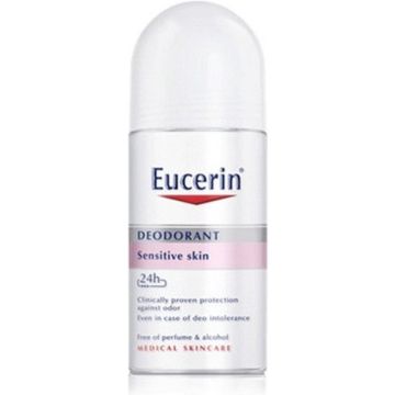 Eucerin Deodorant For Sensitive Skin Roll On 24 Hours 50ml