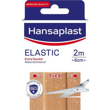 Hansaplast Elastic Pleisters - 2m x 6cm (in 20 stuks)