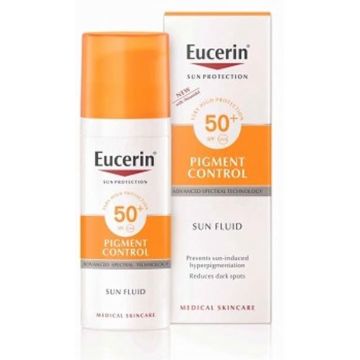 Eucerin Sun Protection Fluid Pigment Control SPF50 - Zonnebrand - 50 ml