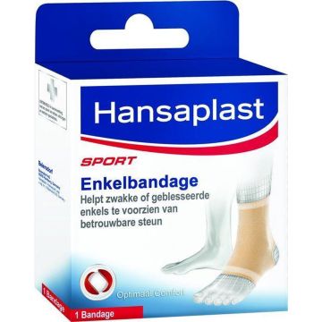 Hansaplast Sport Enkelbandage - M - 1 stuk