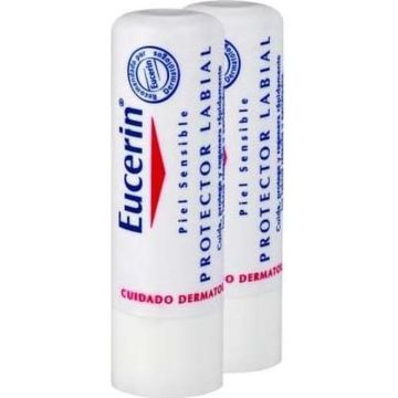 Lip balm Eucerin Protector Labial Lote 2 Units Spf 15 Pack 4,8 g