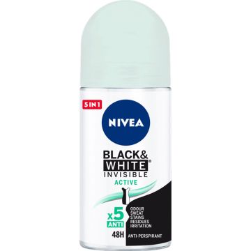 Deodorant Roller Men Black &amp; White Active Nivea (50 ml)