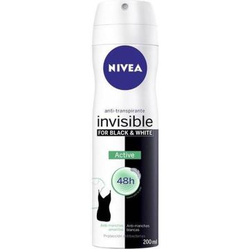 Nivea Black &amp; White Invisible Deo Spray - 200 ml