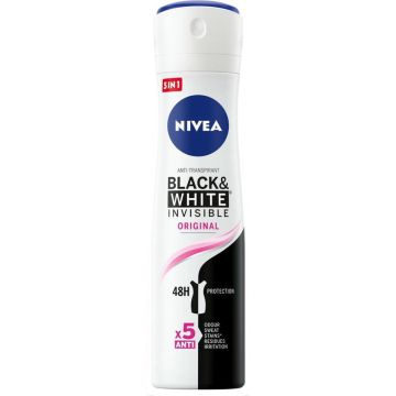 NIVEA Deodorant Spray Invisible For Black &amp; White Clear - 150 ml