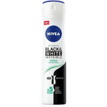 NIVEA Deodorant Spray Invisible Fresh For Black &amp; White - 150 ml