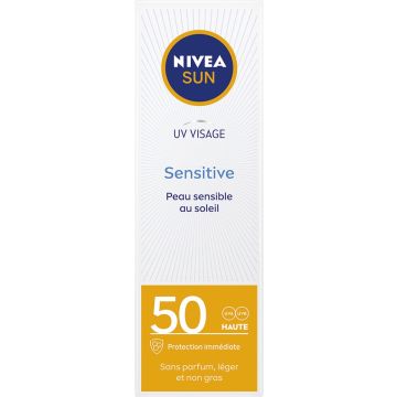 Gezichtszonnecrème Sensitive Nivea (50 ml) (Uniseks) (50 ml)