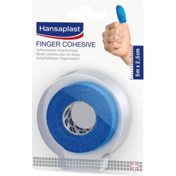 Hansaplast Zelfhechtende Vingerbandage - 5m x 2,5 cm - Op maat knipbaar