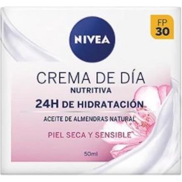 Nivea Nourishing Day Cream 24h Hydration Dry And Sensitive Skin 50ml