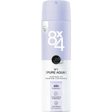 8 x 4 Deospray – No.1 Pure Aqua 150 ml