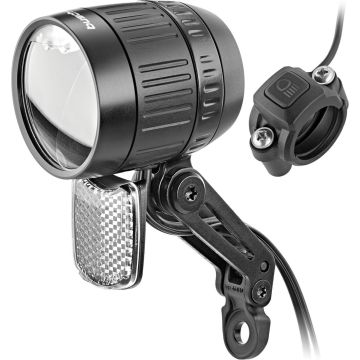 Koplamp Busch und Müller Lumotec IQ-XM High Beam voor e-bike - 120/170 Lux - zwart