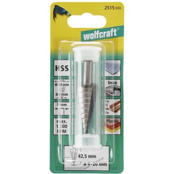 Wolfcraft 2515000 HSS Getrapte boor 4 - 20 mm 1 stuk(s)